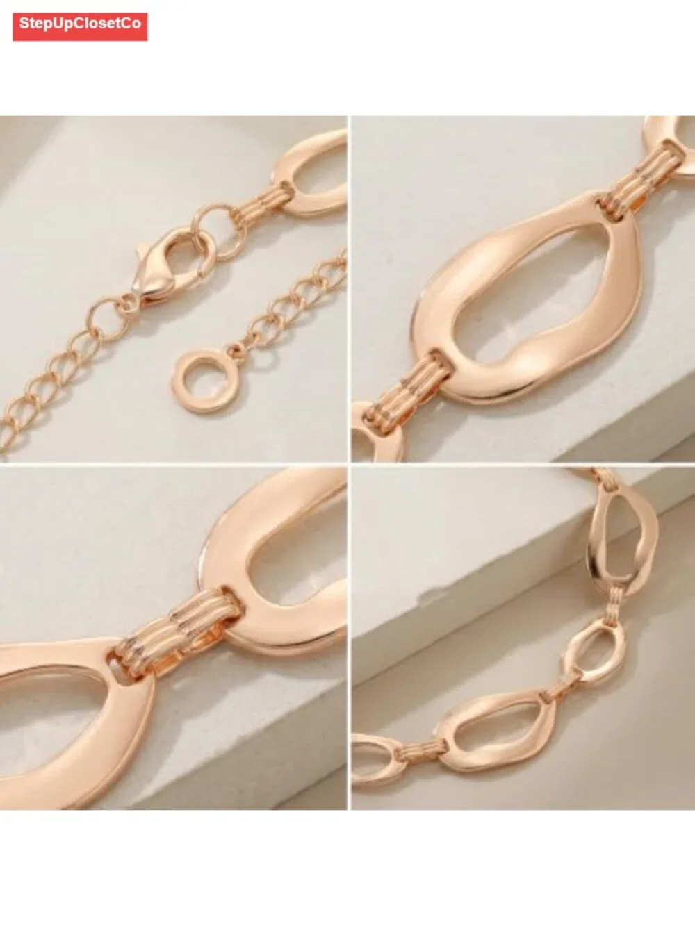 Adjustable Chunky Metal Waist Chain Belt for Dresses, Hollow Out Irregular Link